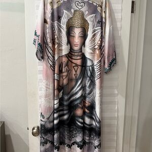 Buddha Graphic Kimono